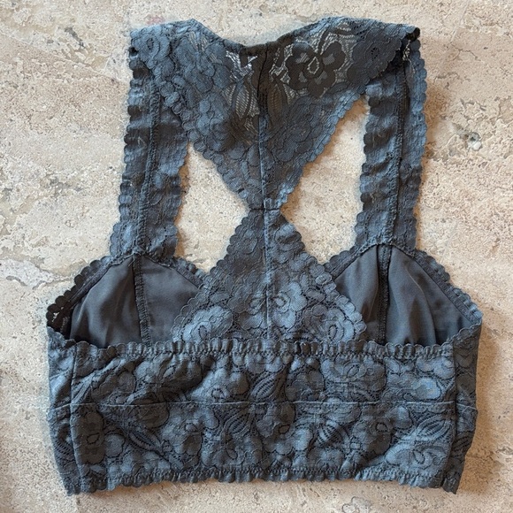 Free People XS Elegant Lace Bralette Set - Burgundy and teal - Picture 8 of 8